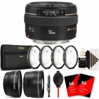Canon Ef 50mm F/1.4 Usm Lens + Accessory Kit For Canon 600d 550d 500d