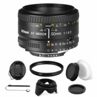 Nikon Af Nikkor 50mm F/1.8d Lens For Nikon Dslr Cameras And Ultimateaccessory Bundle