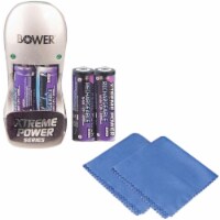 Xtreme Power Series Charger For Aa / Aaa Batteries With Cleaning Cloth