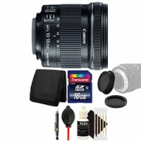 Canon Ef-s 10-18mm F/4.5-5.6 Is Stm Lens With 16gb Accessory Kit For Canon Dslr Cameras