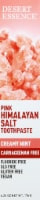 Desert Essence Creamy Mint Flavor Pink Himalayan Salt Toothpaste Perspective: Main