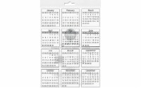 SRM Press Sticker Calendar Mini 2020 Standard