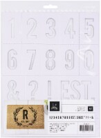 Heidi Swapp DIY Doormats Stencil-Numbers