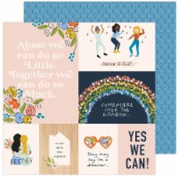 Jen Hadfield Reaching Out Double-Sided Cardstock 12"X12"-Better Together