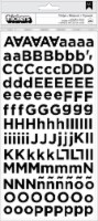 Amy Tan Shine On Thickers Stickers 284/Pkg-Twilight Alphabet/Black Foam
