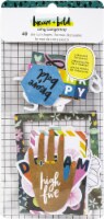 Amy Tan Brave & Bold Ephemera Die-Cuts 40/Pkg-Cardstock W/Foil Accents
