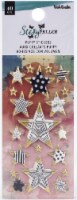 Vicki Boutin Storyteller Puffy Stickers 40/Pkg-Mini Stars W/Gold Foil Accents