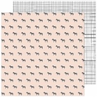Amy Tan Brave & Bold Double-Sided Cardstock 12"X12"-Black & White