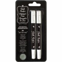 American Crafts Erasable Chalk Markers 2/Pkg-White