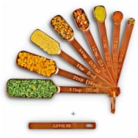 2 Lb Depot Copper Measuring Spoons Set of 9, Bonus Leveler, Rust-Proof