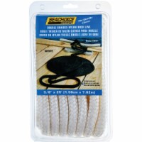 Seachoice 5/8 In. x 25 Ft. White Double Braid Nylon Dock Line 40251