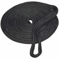 Seachoice 3/8 In. x 15 Ft. Black Double Braid Nylon Dock Line 40291