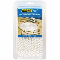 Seachoice 1/2 In. x 25 Ft. White 3-Strand Twisted Nylon Dock Line 42571