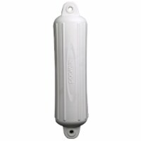 Seachoice 4-1/2 In. x 16 In. White Twin Eye Boat Fender 79001