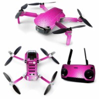 MightySkins DJMAVMIN-Pink Diamond Plate Skin Decal Wrap for DJI Mavic Mini Portable Drone Qua