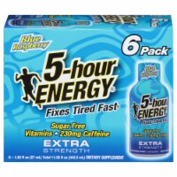 5-Hour Energy® Extra Strength Blue Raspberry Energy Shot Multipack Bottles Perspective: Main