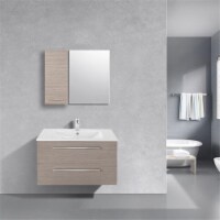 Abby Bath FVSLATE30 30 in. Floating Wall-Hung Slate Vanity with Top