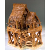 Bonsai Boy e3434 7.5 in. Miniature Ceramic Figurine - Glazed Water Pavilion