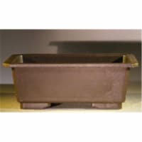 Bonsai Boy J41 7 x 5 x 2.75 in. Bonsai Training Pot - Heavy Duty Plastic - Taller Profile, Br
