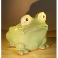 Bonsai Boy L21 7 x 9 x 7.5 in. Frog Planter, Light Blue