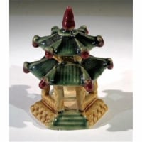 Bonsai Boy e3430 3 in. Glazed Ceramic Pagoda Figurine