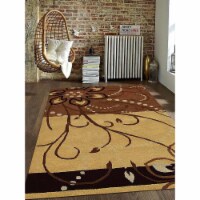 Glitzy Rugs UBSK00700T00X04A17 9 x 12 ft. Hand Tufted Wool Contemporary Rectangle Area Rug, L