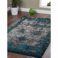 Glitzy Rugs UBSMX0019M1703A4 4 x 6 ft. Machine Woven Heatset Polypropylene Oriental Rectangle