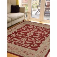 Glitzy Rugs UBSK00531T2612C13 10 x 10 ft. Hand Tufted Wool Oriental Square Area Rug, Red & Go