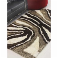 Glitzy Rugs UBSK00039T0000A15 8 x 10 in. Hand Tufted Shag Polyester Rectangle Area Rug Contem