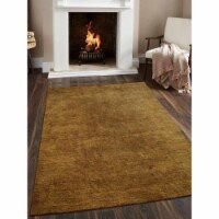 Glitzy Rugs UBSLS0111L0012A17 9 x 12 ft. Hand Knotted Gabbeh Silk Solid Rectangle Area Rug, G