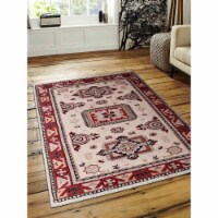 Glitzy Rugs UBSAF0115K0926A9 5 x 8 ft. Hand Knotted Afghan Wool & Silk Kazak Rectangle Area R