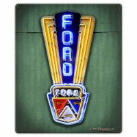 Pasttime Signs LGB664 Neon Car Sign 2 Sign - 14 x 17 in.