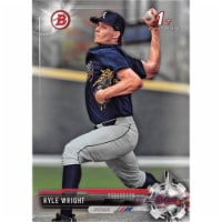 Autograph Warehouse 626873 Kyle Wright Baseball Card - Atlanta Braves - Rookie 2017 Bowman No