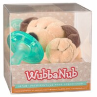 WubbaNub Brown Puppy Pacifier in Cube Perspective: Main