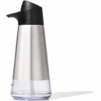 OXO Good Grips 15 Oz Stainless Steel Easy Press Hand Dish Soap Lotion Dispenser
