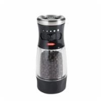 OXO Soft Works Ceramic Pepper Grinder - Black/Clear