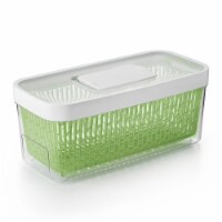 OXO Greensaver Produce Keeper - Clear/Green Perspective: Main