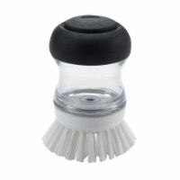 OXO Good Grips Soap Dispensing Palm Brush - Black/Clear