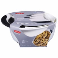 OXO SoftWorks® Plastic Mixing Bowl Set - Black/White Perspective: Main