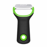 OXO Citrus Prep Peeler & Zester - Black/Green Perspective: Main