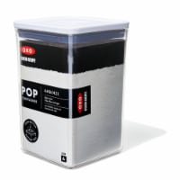 OXO Good Grips 4.4 Qt. Clear Square SAN Plastic Food Storage Container with  Stainless Steel POP Lid