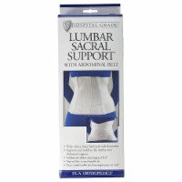 FLA Orthopedics Standard White Back Support Small Adult User 31-208SMSTD