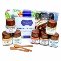 SALTOPIAs LOW-SODIUM SHEETPAN SEASONINGS, 7 Pack of Flavors & Recipe Book for One-Pan Meals
