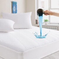 MarCielo 100% Waterproof Knit Mattress Protector Stretch up to 21
