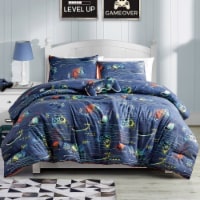 MarCielo Kids Girls Boys Comforter Set Game Boy