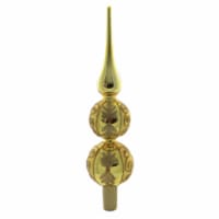 Tree Topper Finial Decorated Tree Topper Three Tiered Christmas Gg0370 Gold