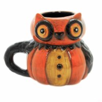 Tabletop Pumpkin Peep Mug Dolomite Drink Potion Beverage J8115 Owl