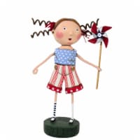 Lori Mitchell American Belle Polyresin Pinwheel Usa Stars And Stripes 12277.