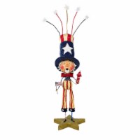 Lori Mitchell Uncle Doodle Dandy Polyresin Patriotic American Flag Stars 70060