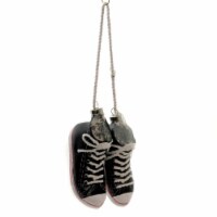 Holiday Ornaments Hightop Pair Gym Shoes Laces Go3020